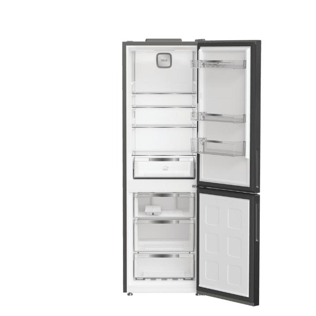 Hotpoint Freestanding Fridge Freezer Black No Frost Even Flow