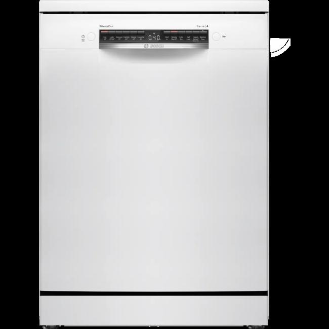 Bosch Series 4 Freestanding Dishwasher White 60cm SMS4EMW06G Silence Plus
