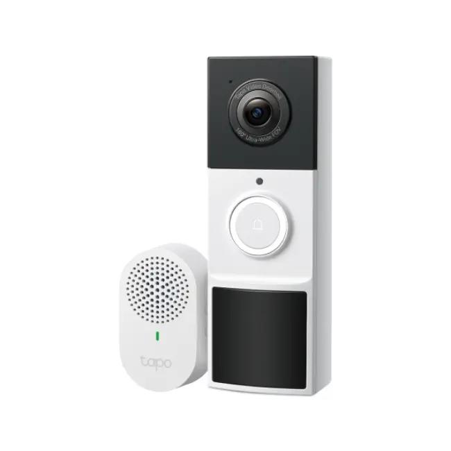 Tapo Smart 2K Video Doorbell Camera, 160° FOV, Night Vision, Battery Powered, Local & Cloud Storage