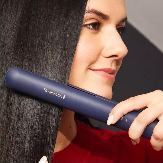Remington Sapphire Luxe Hair Straightener Deep Blue with Gold accents, Digital Temperature Control