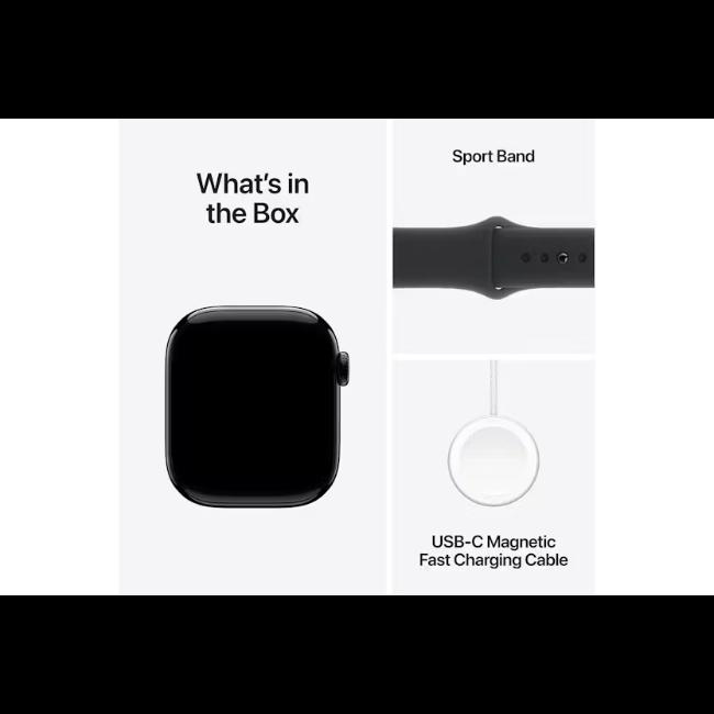 Apple Watch Series 10 46mm Smartwatch | Jet Black with Black Band | GPS | Health & Fitness Tracking