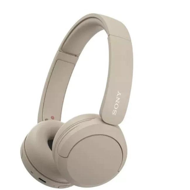 Sony WH-CH520 Wireless Bluetooth On-Ear Headphones | Beige Cream | Up to 50 Hours Battery Life | DSEE | Multipoint Connection | Lightweight | Over-Ear