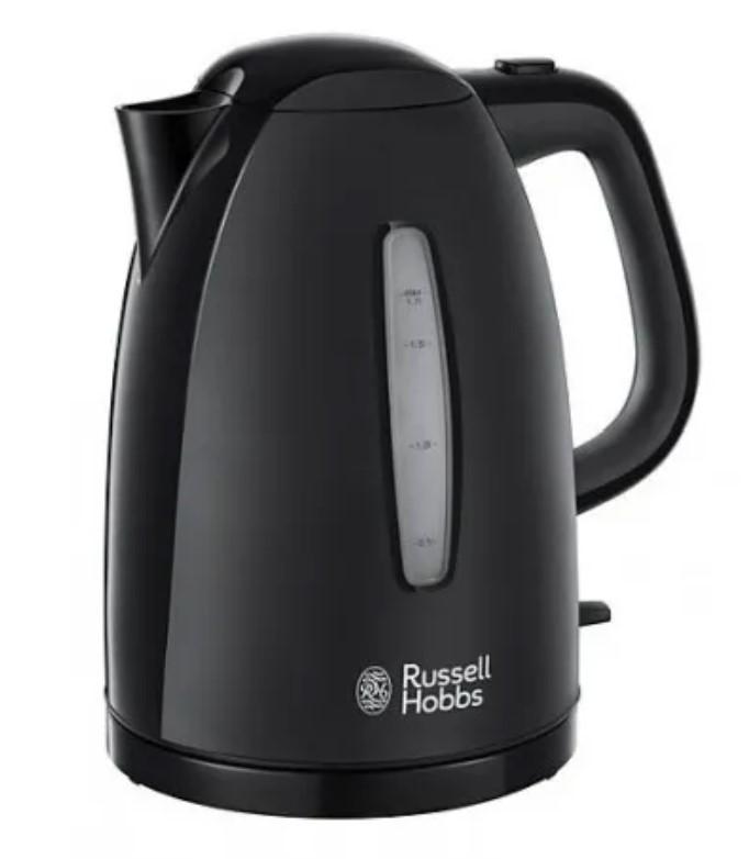Russell Hobbs Black Kettle 1.7l Rapid Boil 360 Degree Base