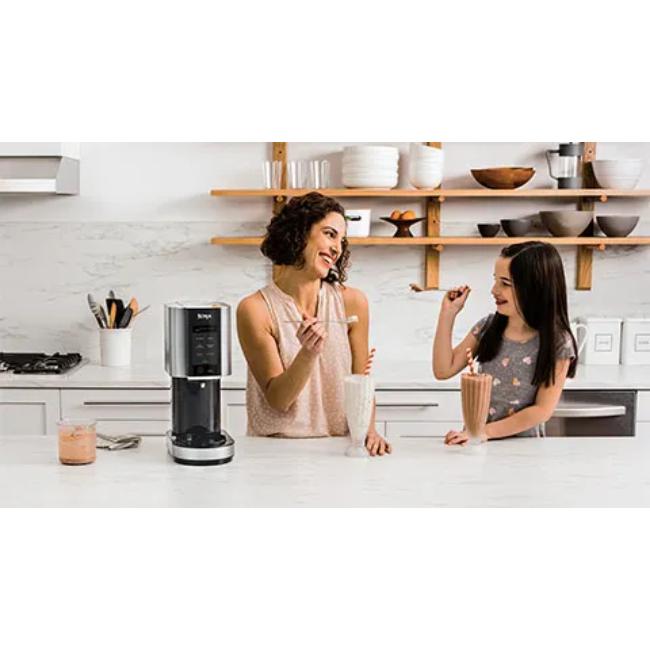 Ninja CREAMi Ice Cream & Frozen Dessert Maker - Black & Silver | 7 Programs, Ice Cream, Sorbet, Smoothie Bowl, Gelato, Milkshake, Light Ice Cream, Mix-In