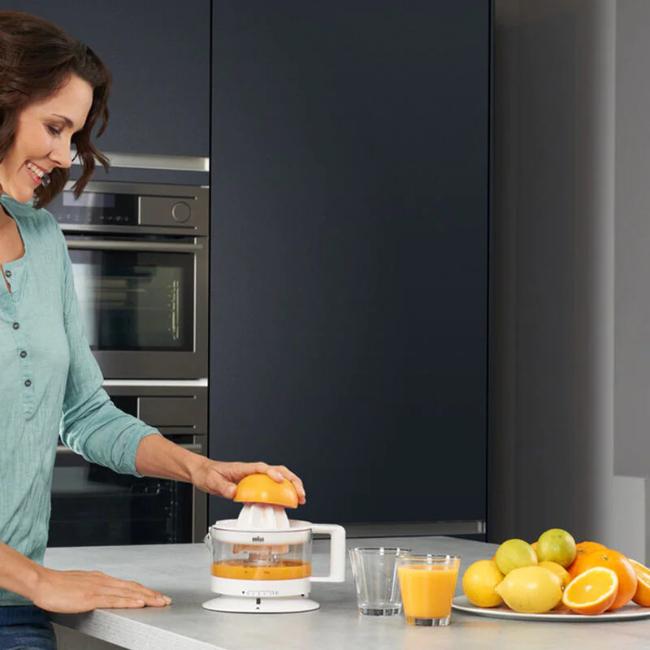 Braun Citrus Press Juicer White 350ml Adjustable Pulp Control Start/Stop Automatic Left & Right Rotation