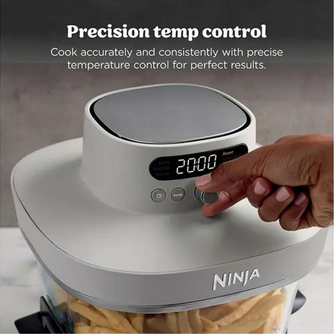 Ninja CRISPi Pro XL 7-in-1 Glass Air Fryer Bone 5.7L Capacity