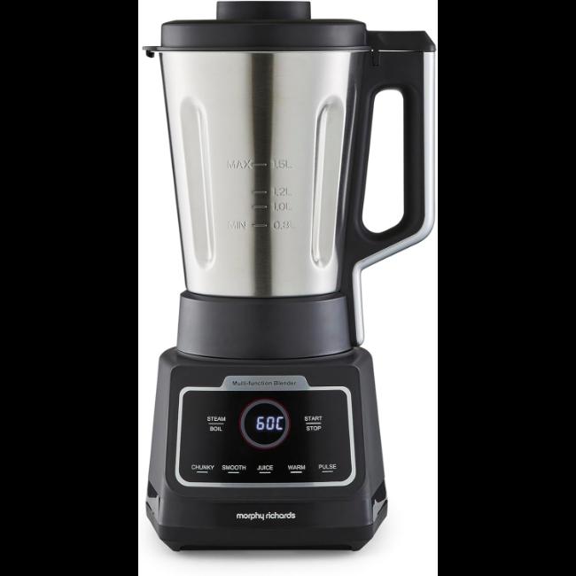 Morphy Richards MixFlex 1.5L 6-in-1 Multifunction Blender & Soup Maker with LED Touch Control and Dishwasher Safe Parts