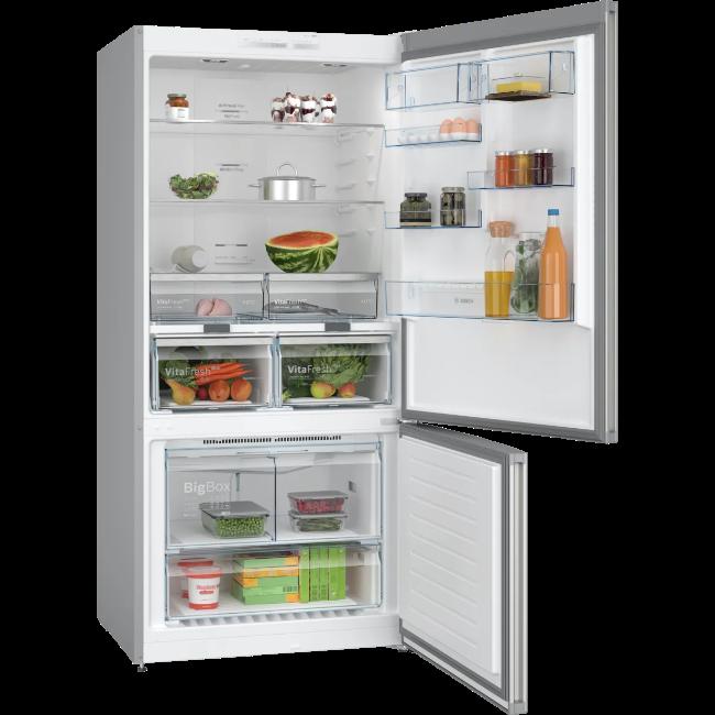 Bosch Free-Standing Fridge Freezer Stainless Steel | No Frost