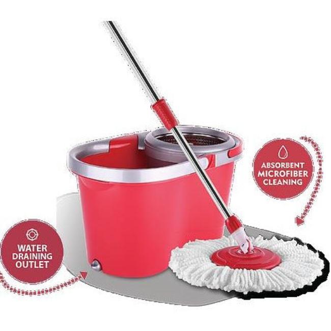 Spin Mop Dada Red | MOPDADA | Bucket, Mop Head, Stainless Steel