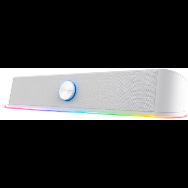 Trust GXT 619W Thorne RGB Illuminated Soundbar - White - Volume Control, RGB Lighting