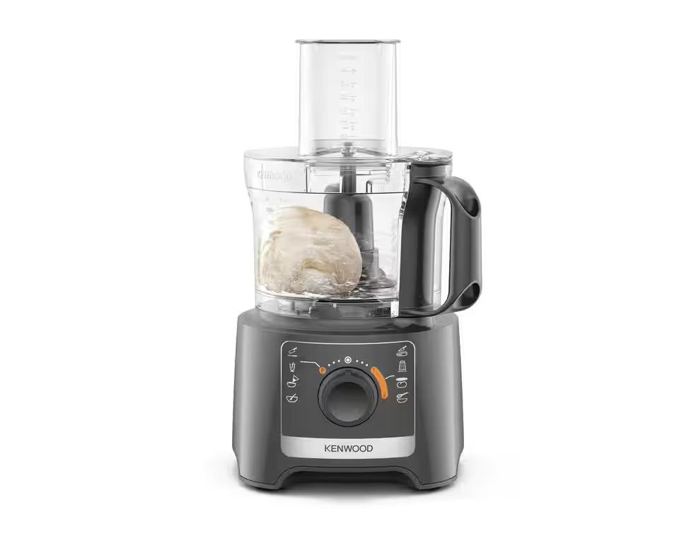Kenwood Food Processor with Blender, Grey, Speed Settings, Measuring Scale