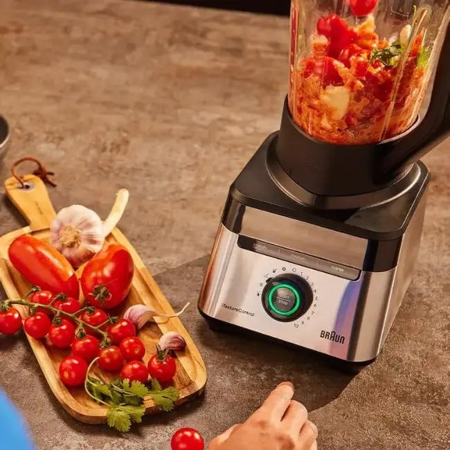 Braun PowerBlend 7 Blender | 1400W | 2 Litre | Black | iTextureControl | Smoothie2Go Bottle