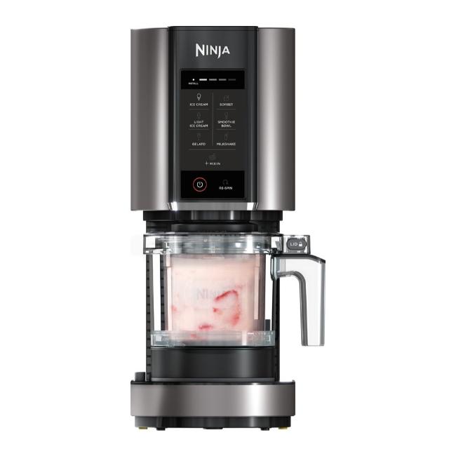 Ninja CREAMi Ice Cream & Frozen Dessert Maker - Black & Silver | 7 Programs, Ice Cream, Sorbet, Smoothie Bowl, Gelato, Milkshake, Light Ice Cream, Mix-In