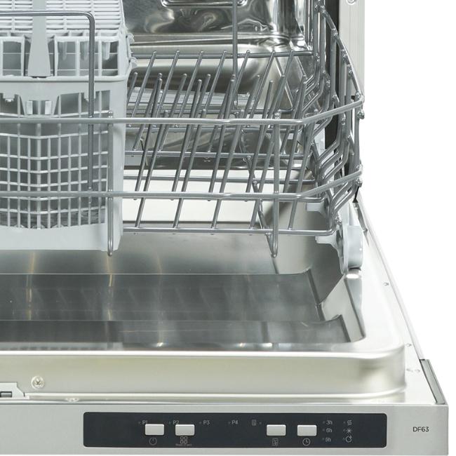 Nordmende DF63 Integrated Dishwasher 60cm 4 Programmes 12 Place Settings 49db Noise Level 3 Year Warranty