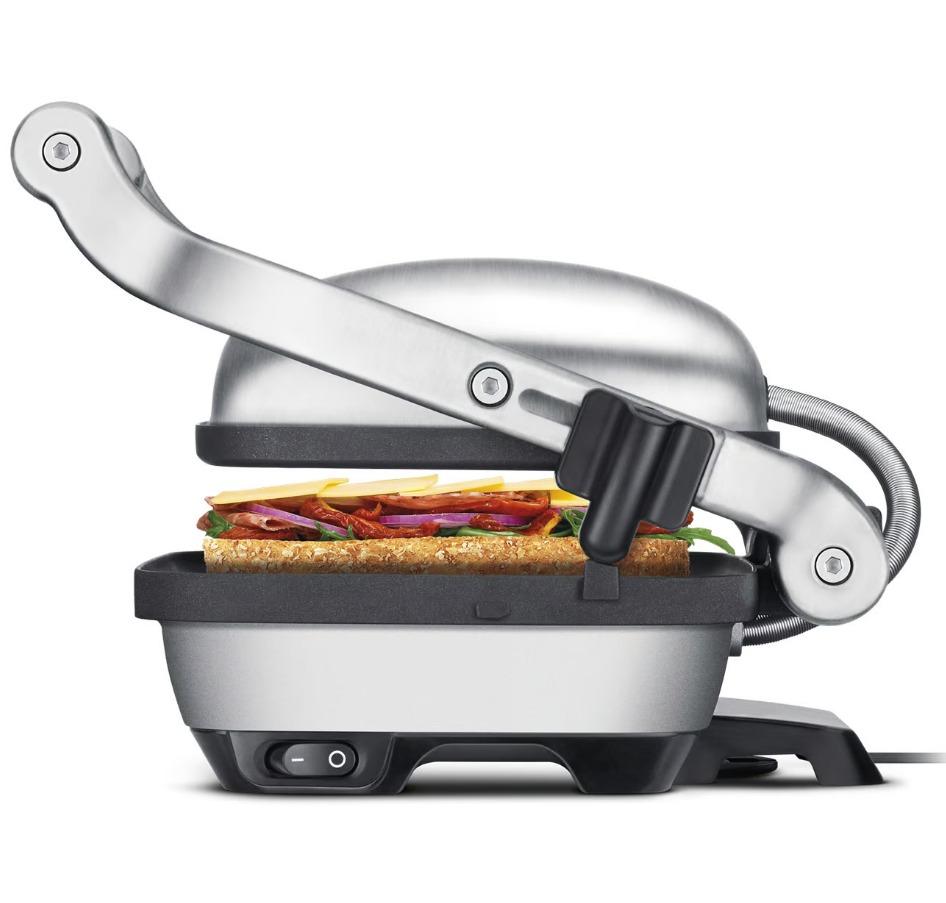 Sage Perfect Press Sandwich Maker with Handle, Indicator Light, Non-stick Coating