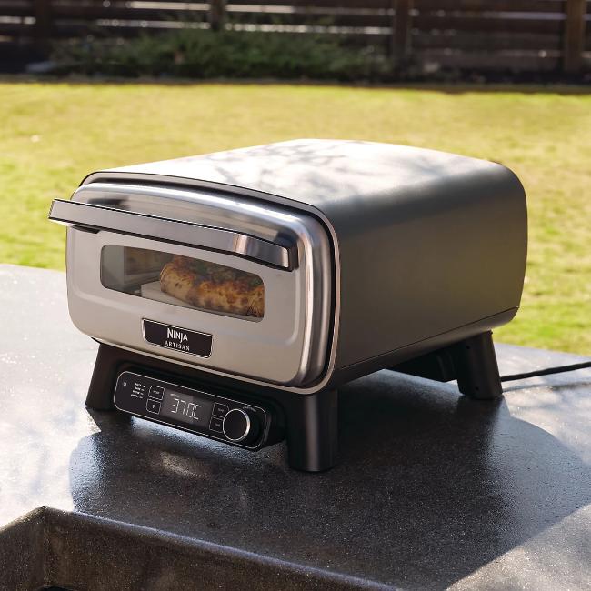Ninja Artisan Electric Outdoor Pizza Oven & Air Fryer - Grey, Pizza, Bake, Air Fry & Prove, Free Delivery