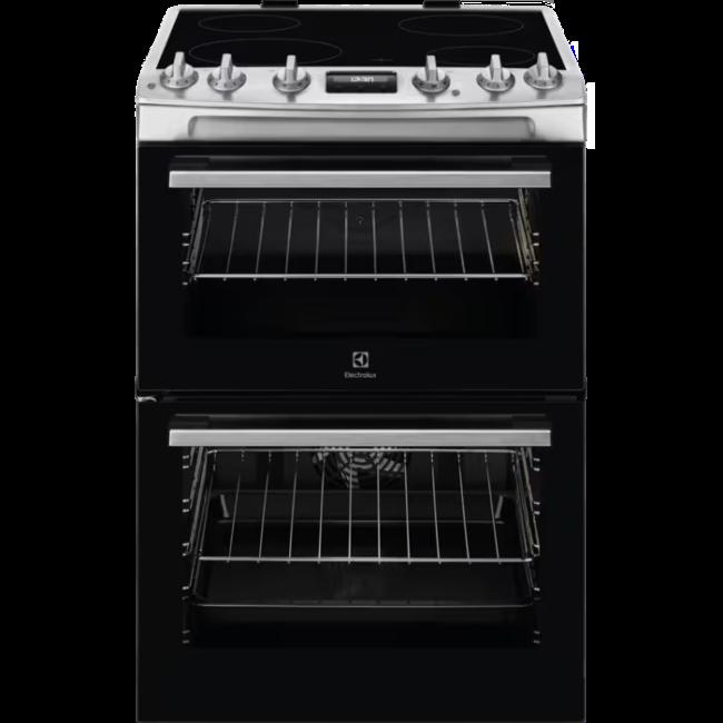 Electrolux 60cm Electric Cooker | Stainless Steel, Black | 4 Burners