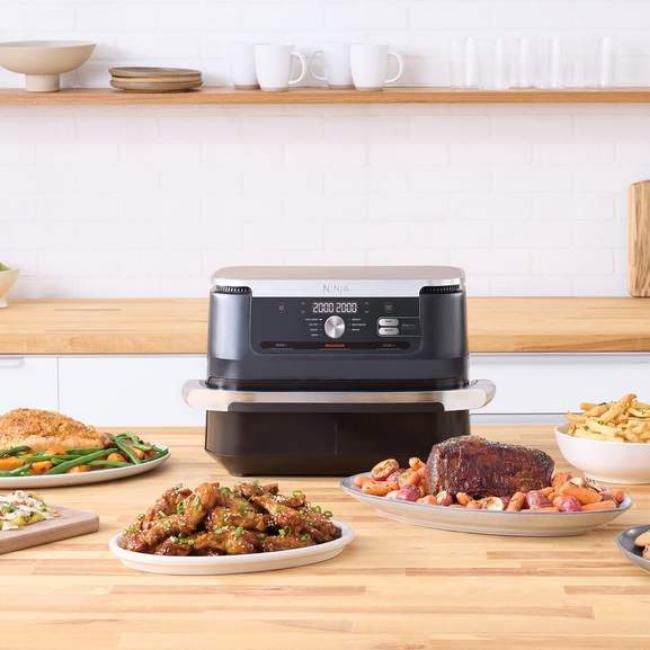 Ninja Foodi 10.4L Air Fryer | AF500UK | FlexDrawer, MegaZone, MAX CRISP, AIR FRY, ROAST, BAKE, REHEAT, DEHYDRATE, PROVE
