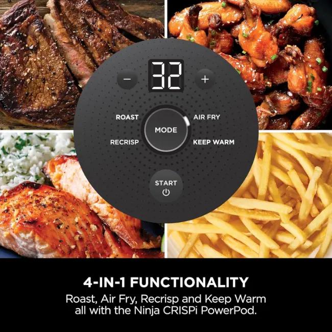 Ninja CRISPi 4-in-1 Portable Glass Air Fryer Stone