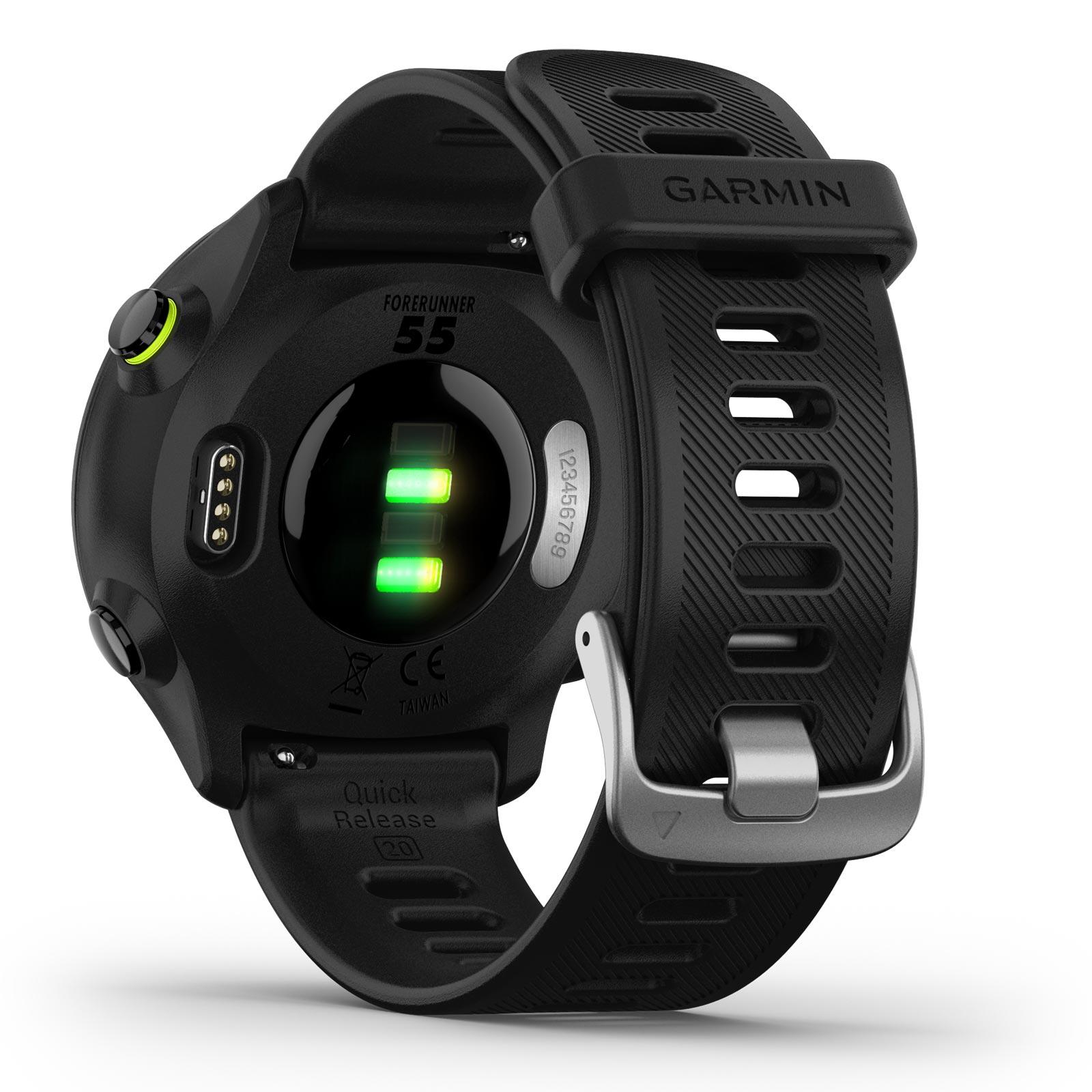 Garmin Forerunner 55 Black Smartwatch GPS Heart Rate Activity Tracking Up to 2 weeks Battery Life