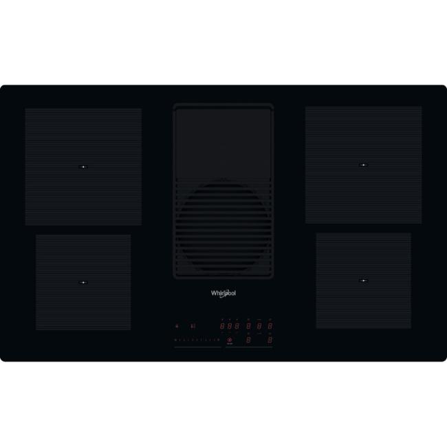 Whirlpool 83cm 4 Zone Induction Hob with Integrated Venting - Glass-Ceramic | Slider Control, Keep Warm, Booster, Power Management, 5 Year Warranty