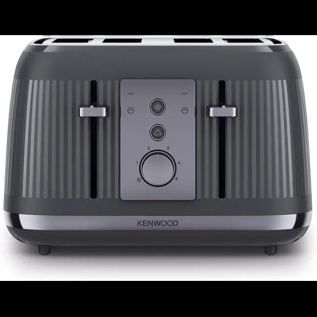 Kenwood Dusk 4 Slice Toaster Slate Grey | Reheat Defrost Cancel