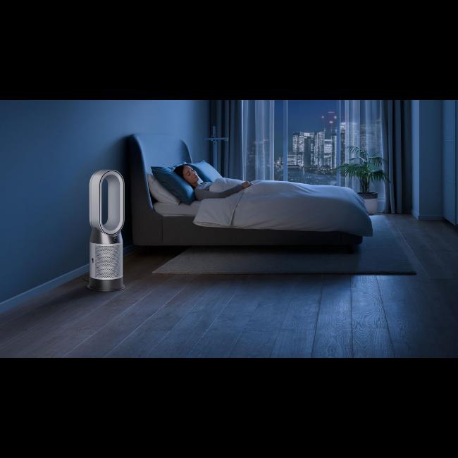 Dyson Purifier Hot+Cool HP1 White Air Purifier and Fan Heater with Air Multiplier Technology 350 Oscillation MyDyson App Connectivity 5.26kg 770mm Height 81m³ Coverage 63dB Sound Level