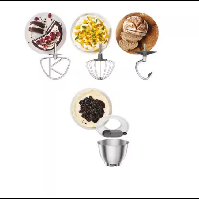 Kenwood Go Stand Mixer - Grey | Stainless Steel Bowl | 4L Bowl Capacity