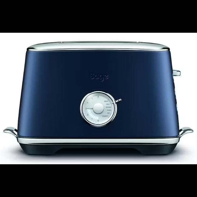 Sage The Toast Select Luxe 2 Slice Toaster - Damson Blue | Brushed Stainless Steel, 6 Bread Settings, LED Progress Indicator