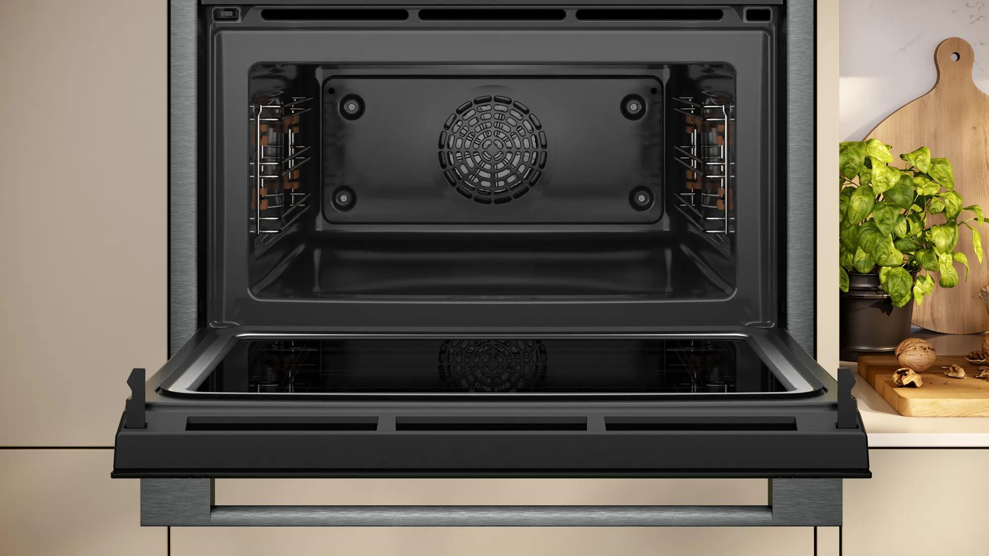 Neff Built-in Combi Oven Microwave Graphite-Grey Circo Therm 180°C