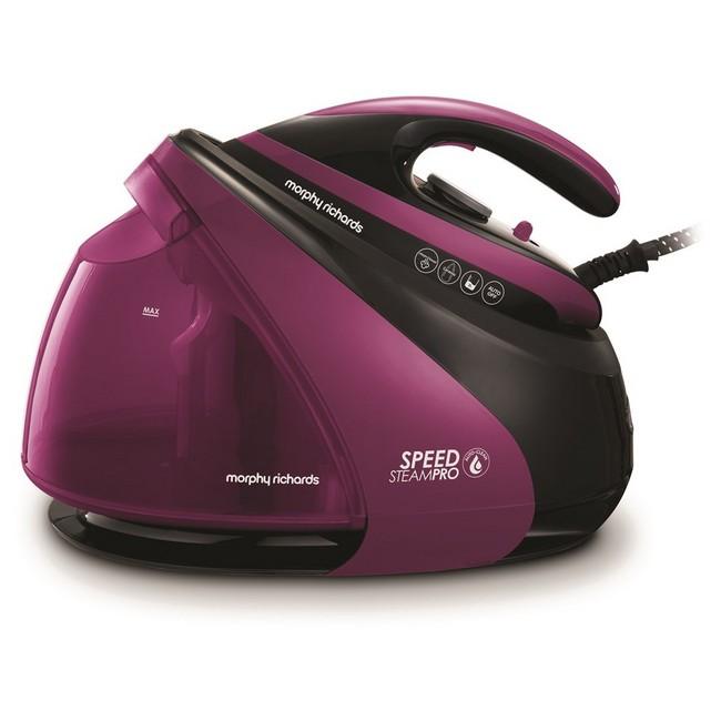 Morphy Richards 3000W Steam Generator Iron, Speed Steam Pro, Burgundy, Black