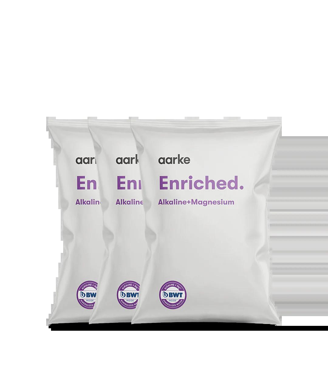 Aarke Enriched Filter Granules Refill 3 Pack for Aarke Purifier - Alkaline Magnesium Mineralized Water