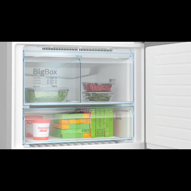 Bosch Free-Standing Fridge Freezer Stainless Steel | No Frost