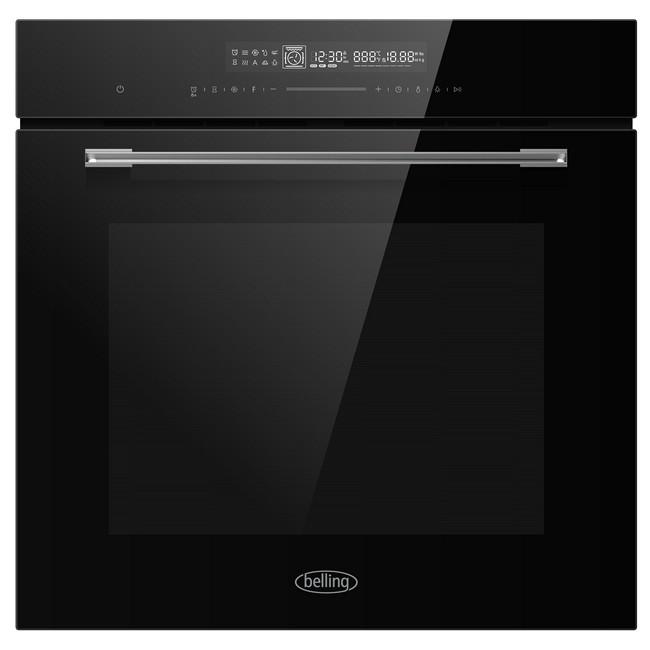 Belling Built-in Single Oven Black 72 Litre 13 Functions Slimline Control Panel Triple Glazed Soft Close Door Catalytic Liners Telescopic Shelf Digital Display Touch Screen