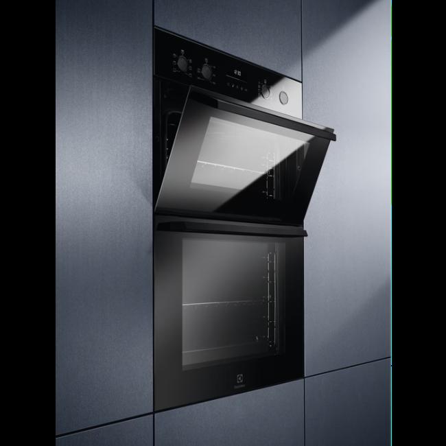 Electrolux Double Oven Black with Fan and Display