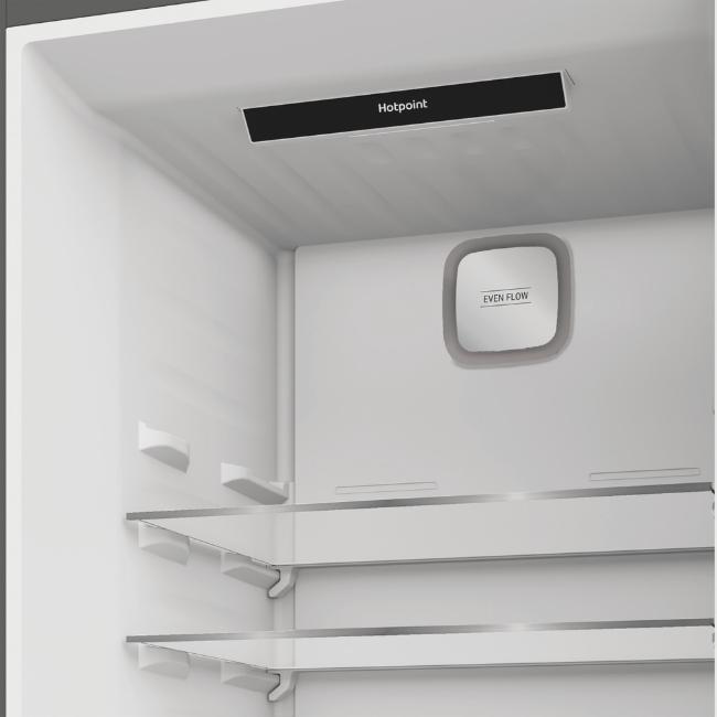 Hotpoint Freestanding Fridge Freezer Black No Frost Even Flow