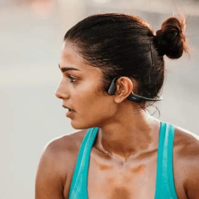 Shokz OpenRun Wireless Sport Headphones - Black, Open-Ear