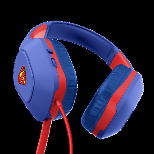 Trust GXT 415SM Zirox Wired Gaming Headset with Foldaway Microphone, Blue, Superman Licensed, 50mm Drivers, Over-Ear, Lightweight 244g, 20Hz-20kHz