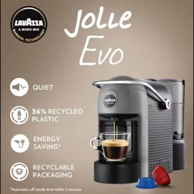 Lavazza A Modo Mio Jolie Evo Coffee Machine - Grey, Coffee, Cup, Pods