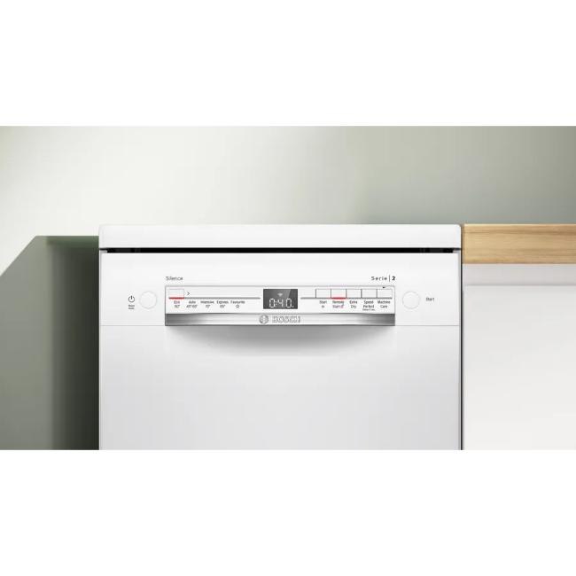Bosch Series 2 White Slim Dishwasher SPS2IKW01G - 45cm, 9 Place Settings, Auto Programmes, ExtraDry, Home Connect, 48dB, 845x450x600mm