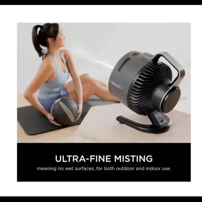 Shark FlexBreeze HydroGo Portable Misting Fan - Indoor & Outdoor Use | Image Features: Handle, Shark, FlexBreeze