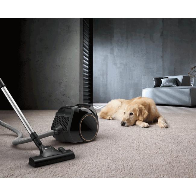 Miele Boost CX1 Bagless Cylinder Vacuum Cleaner - Black, Vortex Technology, TrackDrive, HEPA Filter, TurboBrush, 890W - Ideal for Pet Lovers