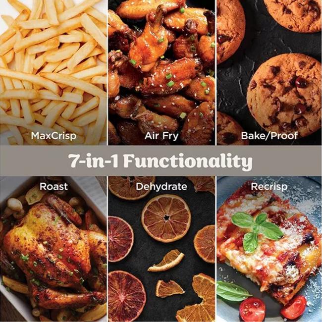 Ninja CRISPi Pro XL 7-in-1 Glass Air Fryer Bone 5.7L Capacity