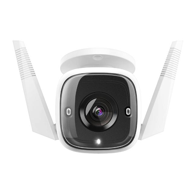 TP-Link Tapo Outdoor Wi-Fi Security Camera 3MP with Night Vision, 2-way audio. Features: Antenna, Lens, White