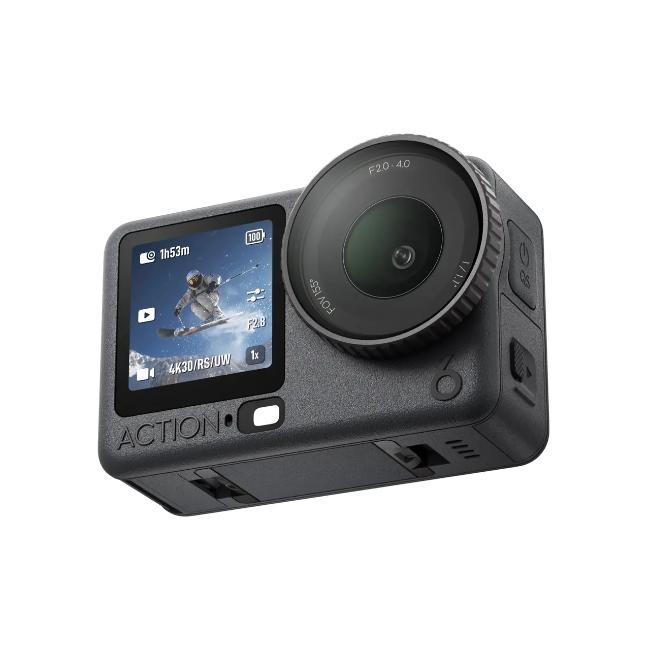DJI Osmo Action 6 Adventure Combo Black Action Camera 1/1.1-Inch Sensor f/2.0-f/4.0 Aperture 4K/120fps 155° FOV 20m Waterproof 50GB Storage 4-Hour Battery