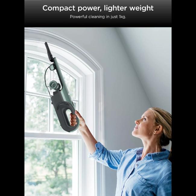 Shark UltraCyclone Pro Cordless Handheld Vacuum Cleaner Teal 160W 0.5L XL Dust Cup 10 Min Run Time Washable Filter 2 Speeds 2 Year Guarantee Lithium-ion Battery Crevice Tool Scrubbing Brush Precision Duster Tool