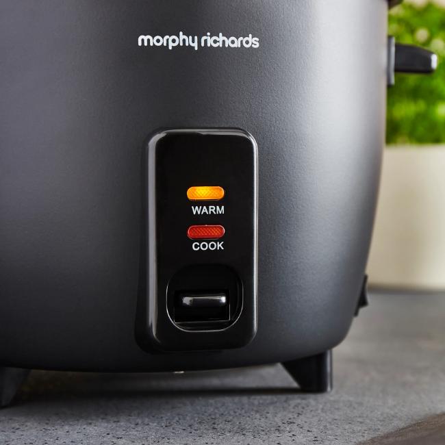 Morphy Richards 8 Cup 1.5L 500W Rice Cooker & Steamer with Keep Warm, Non-stick, Dishwasher Safe Lid, Control Panel