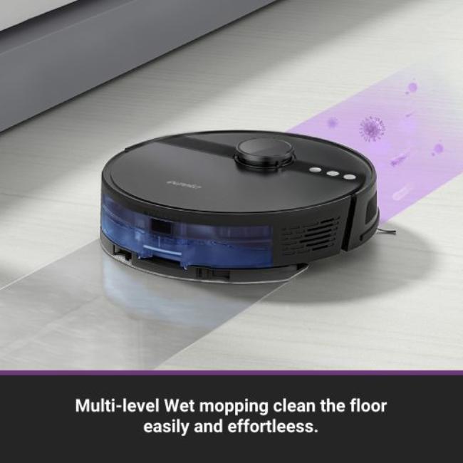 Eureka Robot Vacuum Black 5000Pa Suction Power LDS Navigation Smart Control