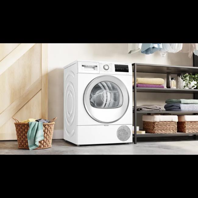 Bosch Series 4 Heat Pump Tumble Dryer - White, 8kg