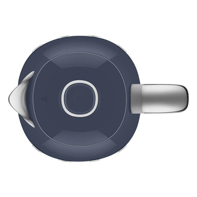 Smeg 50's Retro Style Navy Blue 1.7L Kettle with 3KW Power, 360 Swivel Base, Auto Shut-off, and Removable Limescale Filter